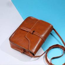 ISHOWTIENDA Leather Cross Body Shoulder Messenger Bag hand bags Women Small Satchel Girls Handbag Vintage Purse Bag bolso mimbre 2024 - buy cheap