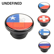 Russia Flag Styling Fuel Tank Cap Cover Finland Chile Czech Custom Gas Cap Vented for Harley Sportster XL 1200 883 FXD 1996-2019 2024 - buy cheap