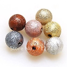 Loose beads 6mm shimmering plastic wrinkle beads,random mixed color stardust beads sold of 2200pcs 2024 - buy cheap