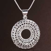 hollow fashion silver plated Necklace New Sale silver necklaces & pendants /AOMOBKML RYDRLCFM 2024 - buy cheap