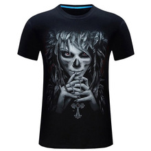 New Clown Print 3d T Shirt Men O-Neck Hipster Summer Short Sleeve Cotton Tee Shirt Homme Hip Hop Navy Blue Black Streetwear 6XL 2024 - buy cheap