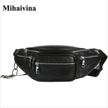Mihaiviana bolsa de cintura unissex, fashion, com cinto circular, bolsa de peito casual para mulheres, bolsa de ombro para homens, bolsa de viagem 2024 - compre barato