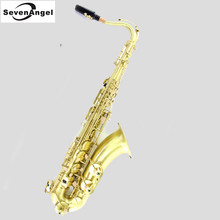SevenAngel Tenor Bb Saxophone green wire drawing Sax WoodWind Instrument   saxofone Saxe  Professional Musical Instrument 2024 - buy cheap