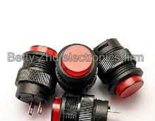 50PCS/LOT Self-locking switch button switch / R16-503A red round 16MM 3A/250V 2024 - buy cheap