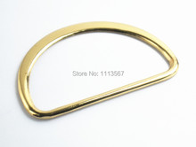 100piece Craft Gold Tone Metal D Ring Hooks D Shaped Buckles Belt Buckle For Bags Clothes Belt Sewing Hooks Clips 57mm K127 2024 - buy cheap