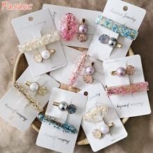 FASACC New Hairpins For Women Clamp Barrettes Sweet Hairclips Hair Clip Korean Style Headdress Girls Hair Accessories Decoration 2024 - buy cheap