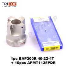 Free Shiping 1pc BAP JAP 300R-40-22-4T Milling tool with 10pcs milling insert APMT1135PDR Face Mill Shoulder Cutter 2024 - buy cheap