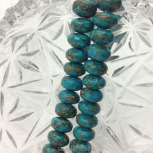 10*6 MM 118 piezas azul Abacus forma Piedra Natural abalorio suelto Semi-preciosas de cuentas de joyería 2024 - compra barato