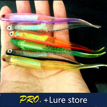 Free shipping 50pcs 10cm 3g Soft Bait Fish Fishing Lure artificial Shad 3D Eyes Soft Silicone Tiddler fluke Bait Plastic Lure 2024 - buy cheap