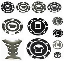 1Pcs Carbon Fiber Fuel Gas Oil Cap Tank Pad Tankpad Protector Sticker For Motorcycle Universal For Honda Suzuki Kawasaki Yamaha 2024 - buy cheap