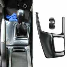 Panel de caja de cambios de coche ABS + perilla de cambio, cubierta embellecedora para Honda Civic 9th MT 2012-2014 2024 - compra barato