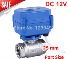 Motorized Ball Valve 1" DN25 DC12V ,CR03 Wire Stainless Steel 304 Electric Ball Valve 2 way 2024 - buy cheap
