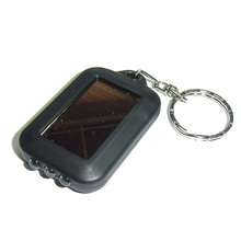 Outdoor Mini 3LED Solar Charging Flashlight With Key Ring Rectangular Night Light 2024 - buy cheap