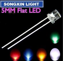 5MM Flat Top Wide Angle led 500pcs X 5 colors=2500 White+Red+Blue+Green+Yellow 5mm Bright light Emitting Led Diodes 2024 - buy cheap