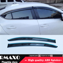 For Mazda3 Axela Plastic Window Visor 2014-2016 Vent Shades Sun Rain Deflector Guard For Mazda3 Axela 4PCS/SET 2024 - buy cheap