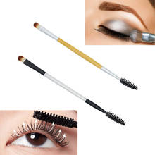 1pc Makeup Eyebrow Brush Double-end Eyeshadow Eyelash Brush Applicator Makeup Cosmetic Tool ja19 2024 - buy cheap