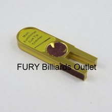 U forma de Ouro Tijolo Final Dica Ferramenta/Multi funcional piscina taco de bilhar cue dica Trimmer ferramentas acessórios 2024 - compre barato