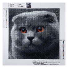 Mosaico em forma de diamante especial de gato solitário bordado com strass 5d diy pintura de diamante ponto de cruz decoração com mosaico 2024 - compre barato