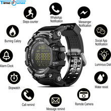 Relógio inteligente prova d'água ip67, smartwatch masculino ex16 com notificação de controle remoto, pedômetro, relógio esportivo para homens 2024 - compre barato