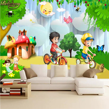 Beibehang-papel tapiz personalizado de dibujos animados para habitación de niños, papel tapiz para habitación de niños, decoración de paredes de dormitorio 2024 - compra barato