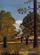 modern art abstract View of Parc de Montsouris by Henri Rousseau High quality Handmade 2024 - buy cheap