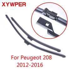 Стеклоочистители XYWPER для Peugeot 208 2012 2013 2014 2015 2016, автомобильные аксессуары, мягкие резиновые Дворники для ветрового стекла 2024 - купить недорого