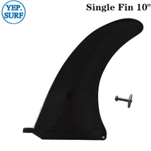 Aletas de surf de plástico de nailon negro, aletas individuales de surf de 10 longitudes, remo de pie 2024 - compra barato