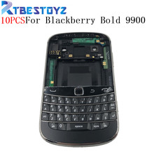 Funda trasera con teclado para Blackberry bold 9900, carcasa Original con batería, con logotipo, 10 unids/lote 2024 - compra barato