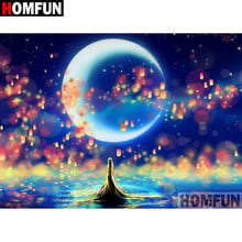 HOMFUN Full Square/Round Drill 5D DIY Diamond Painting "Moonlight landscape" Embroidery Cross Stitch 5D Home Decor A07707 2024 - buy cheap