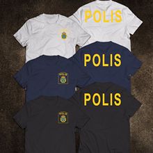 2019 Fashion NEW Scandinavia Sweden Polis  Service T-Shirt Tee Shirt Men Short Sleeve Cotton O-neck Tshirt Tops 2024 - buy cheap