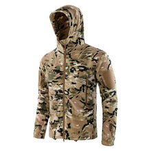 Military Tactical Fleece Jacket Men Autumn Winter Warm Polar Army Camouflage Jacket Soft Shell Elastic Polar Liner Hooded Coat 2024 - buy cheap