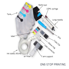 Sistema de suministro de tinta continuo Universal, 4 colores, con accesorios, depósito de tinta para usar en Canon Brother Epson, todas las impresoras CISS 2024 - compra barato