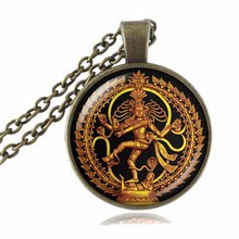 Gold Buddha shattered dance necklace Shiva crystal pendants God Hindu jewelry spirit Buddhist amulets 2024 - buy cheap