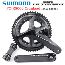 Shimano ultegra fc r8000 cambota r8000 2x11-speed estrada bicicleta hollowtech ii crankset 50-34t/52-36t/53-39t 170mm 172.5mm 2024 - compre barato