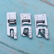 3pcs 3mm 4mm 6mm Narrow Rolled Hem Domestic Sewing Machine Presser Foot Feet 2024 - buy cheap