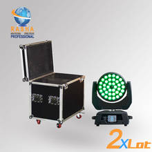 2X LOT Freeshipping  High Quality 36pcs*10W 4in1 Zoom RGBW LED Moving Head Wash Light With Touch Screen,2in1 Road Case 90-240V 2024 - buy cheap