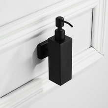 Dispensador de sabonete líquido, suporte na parede de aço inoxidável preto, acessório para banheiro, 304 ml 2024 - compre barato