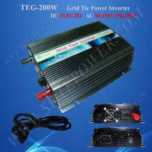 200W Power Inverter for Solar Panel On Grid System, DC 10.8V-28V to AC 90V-150V, One Year Warranty, High Quality 2024 - buy cheap