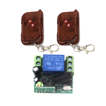 1CH 433MHZ Wireless RF Remote Control Switch 2 AB Button Wooden Transmitter+1 Receiver DC 12V 10A SKU: 5574 2024 - buy cheap