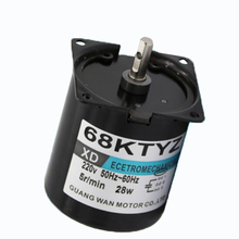 60ktyz-motor ca 220v, micro máquina de velocidade lenta, 28w, 2.5rpm-110, motor síncrono de ímã permanente 2024 - compre barato