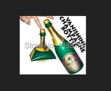 Máscara médica + nova garrafa de champanhe de desaparecimento-látex-verde-estágio magia/truque mágico, truque, adereços 2024 - compre barato