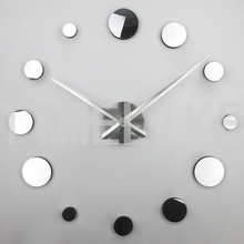 2018 new clock Large Wall Stickers 3D DIY large decorative clocks watch unique gift Acrylic mirror horloge free hot shipping 2024 - buy cheap