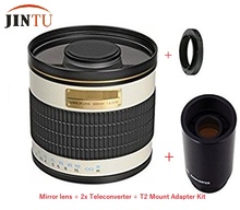 Зеркальный объектив JINTU 500 мм/1000 мм f/6,3 Super Telephoto + 2 телеконвертера для NIKON D3400 D5500 D5600 D7200 D7500 D610 D810 D850 2024 - купить недорого