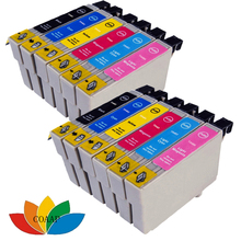 Cartuchos de tinta para impresora EPSON Stylus Photo, recambio de tinta T0481-T0486 T0487, R200, R220, R300, R300M, R320, R340, 12 Uds. 2024 - compra barato