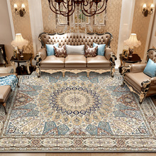 Nordice Persian retro style carpet national blue European palace rug bedroom living room carpet large parlor hallway floor mat 2024 - buy cheap