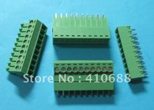 200 Pcs Pitch 3.81mm 10 way/pin Screw Terminal Block Connector Green Color T Pluggable Type 2024 - buy cheap