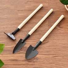 3pcs/Set Mini Gardening Tools Wood Handle Stainless Steel Potted Plants Shovel Rake Spade for Flowers Potted Plant 2024 - buy cheap