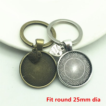 2pcs/lot Metal All Size Key Chain Diy Keyring Blank Cabochon Setting Fit Round Oval Dia Keys Pendant Diy Jewelry Making 2024 - buy cheap