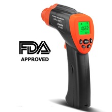 Termômetro digital infravermelho sem contato, arma de temperatura com laser iv alto para cozinha e churrasco automotivo 2024 - compre barato