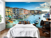 Custom 3D large murals, Venice building oil painting de parede Papel, living room sofa TV bedroom wall paper 2024 - buy cheap